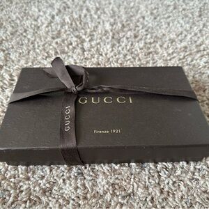 Gucci Brown Leather Wallet with Box